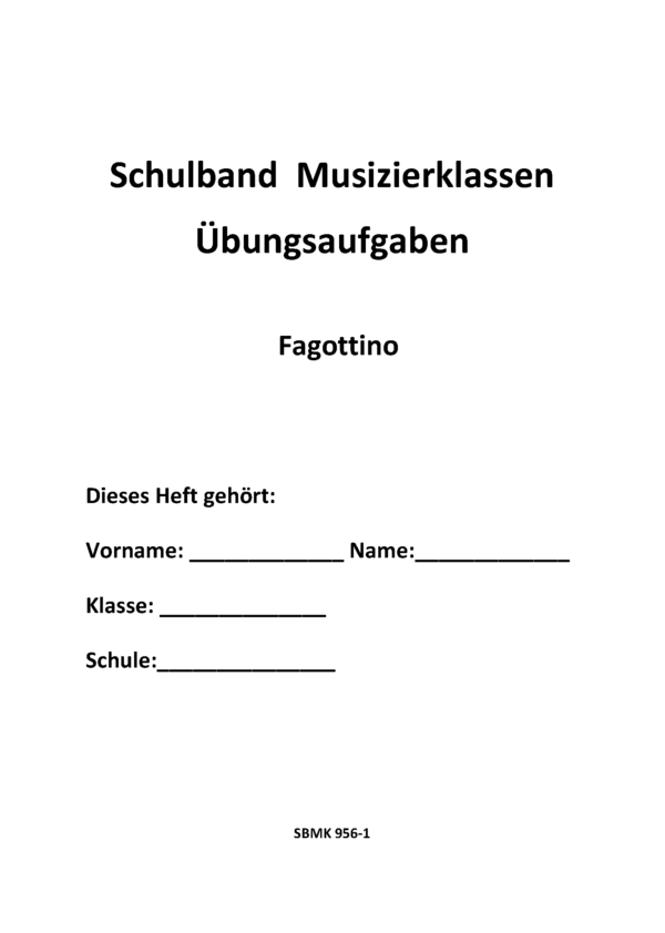SBMK 1 – Fagottino in F - Übungsheft – Bild 2