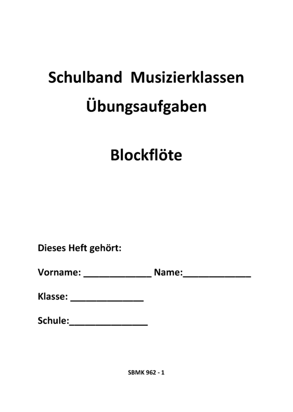 SBMK 1 – Sopran-Blockflöte in B - Übungsheft – Bild 2