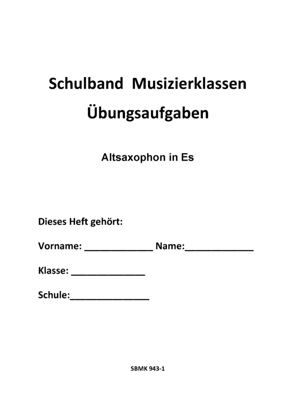 SBMK 1 – Es Sax - Übungsheft – Bild 2