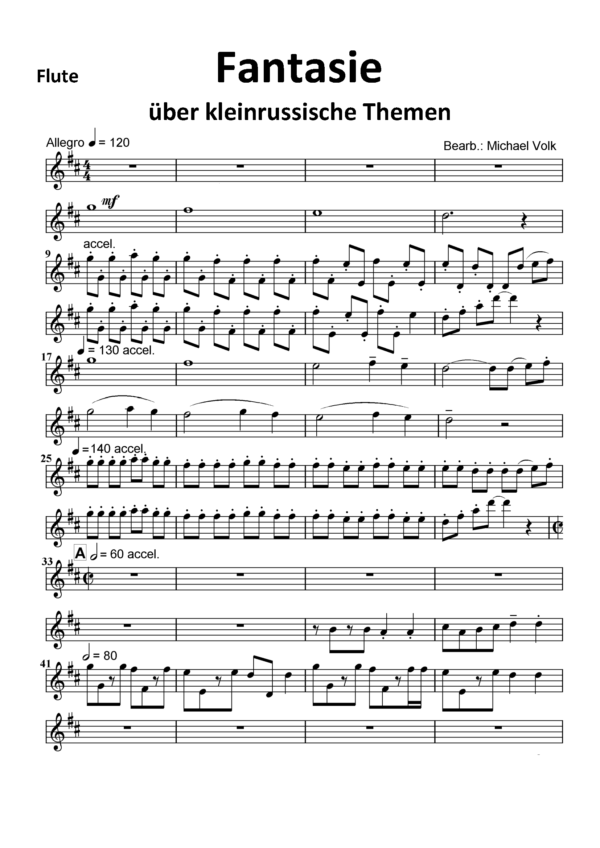 Fantasie über kleinrussische Themen (Bläserquintett) – Bild 3