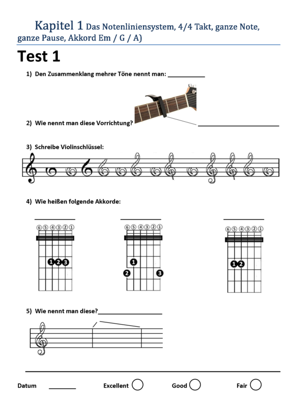 SBMK 1 – Gitarre 1 Chords - Übungsheft – Bild 4