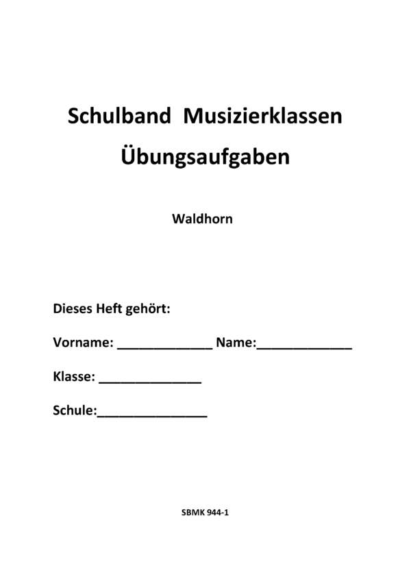 SBMK 1 – Horn - Übungsheft – Bild 2