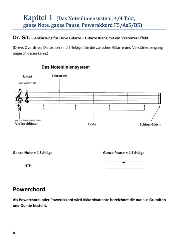 SBMK 1 – Gitarre 2 Powerchords - Übungsheft – Bild 4