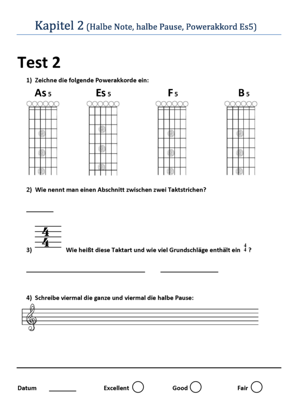 SBMK 1 – Gitarre 2 Powerchords - Übungsheft – Bild 3