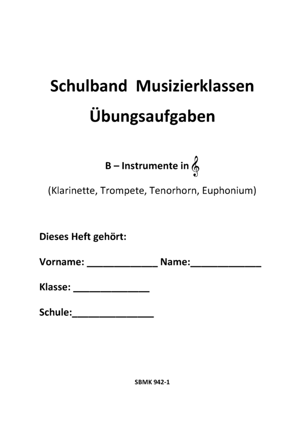 SBMK 1 – B-Instrumente - Übungsheft – Bild 2