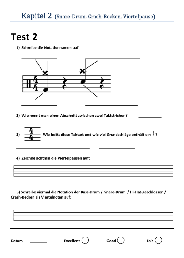 SBMK 1 – Drumset - Übungsheft – Bild 3
