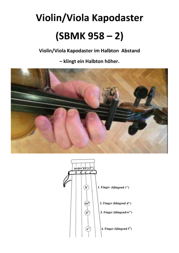 SBMK 1 - Violin & Viola Kapodaster