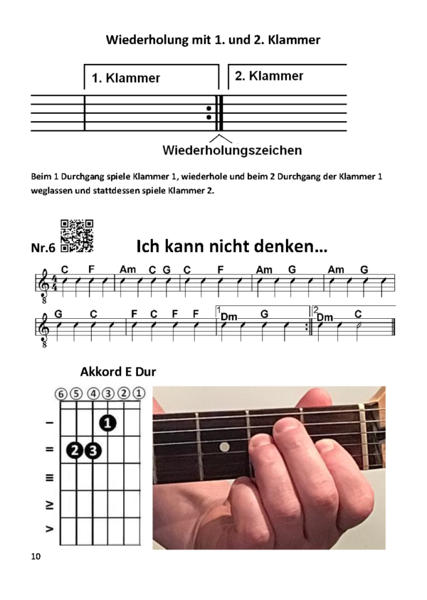 Rockband 5.Klasse - Gitarre 1 Chords – Bild 2
