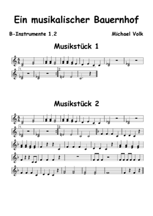 Ein musikalischer Bauernhof - B-Instrumente